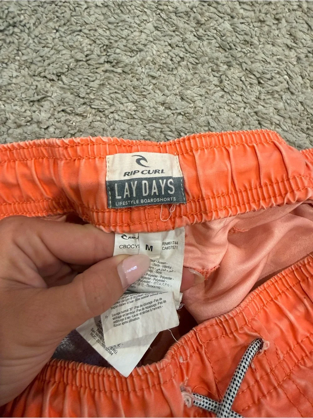 Rip Curl Coral Orange Men's Swim Trunks
